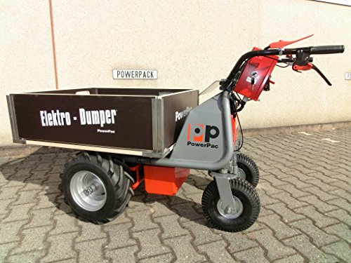 DAS ORIGINAL – MADE IN GERMANY – POWERPAC MCE400 mit 110ltr. Mulde – AKKUSCHUBKARRE ELEKTROSCHUBKARRE SCHUBKARRE DUMPER MOTORSCHUBKARRE - 9