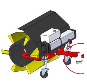 POWERPAC Akku Kehrbesen 50cm passend für Elektro-Schneeräumer ES230 und Elektro-Dumper ED120 inkl. Adapter – AKKUSCHUBKARRE ELEKTROSCHUBKARRE AKKUSCHNEERÄUMER AKKUSCHNEESCHIEBER SCHUBKARRE DUMPER MOTORSCHUBKARRE - 8